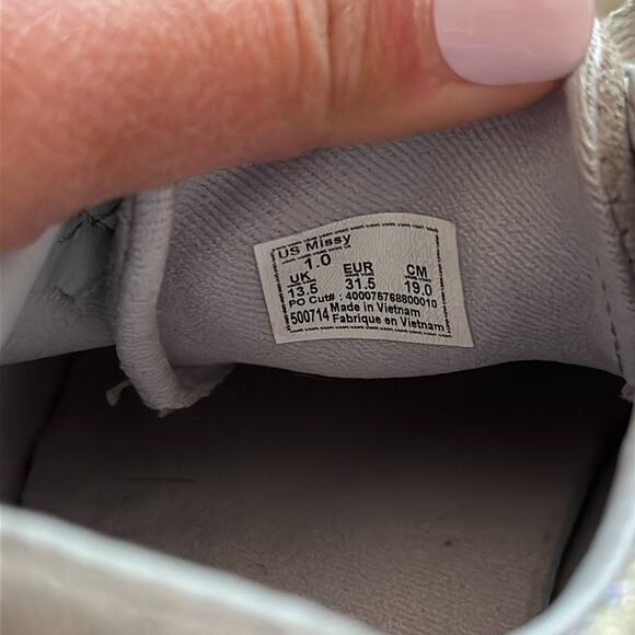 Vans | Silver Glitter Shoes Size 1.0 - Picture 9 of 11